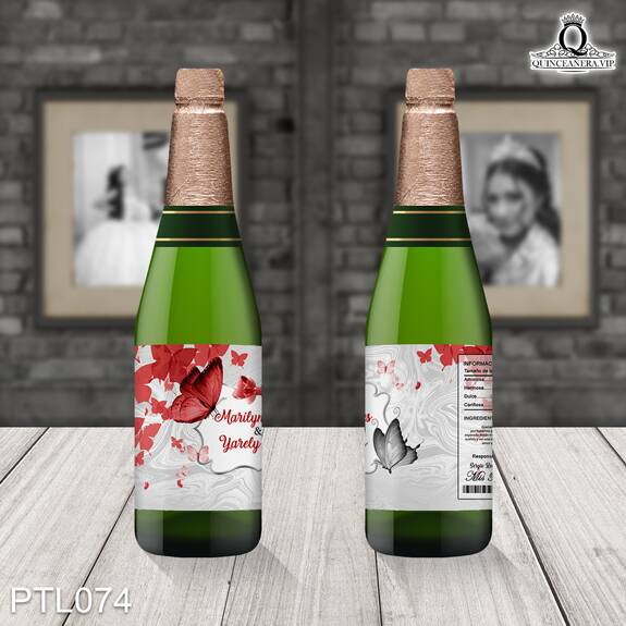 Invitaciones de Quinceañera de Mariposas Brillos PTL074 - P0074