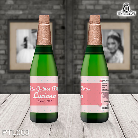 Invitaciones de Quinceañera de Corazones Polka Dots PTL003 - PTL003