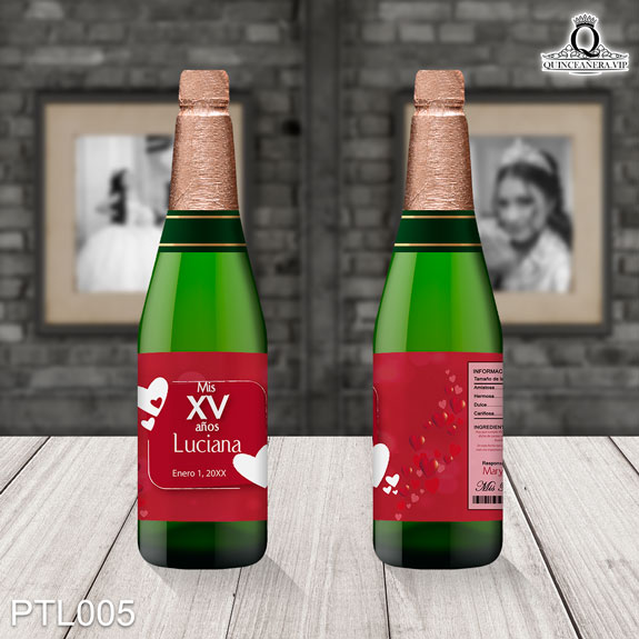 Invitaciones de Quinceañera de Corazones Puntos PTL005 - PTL005