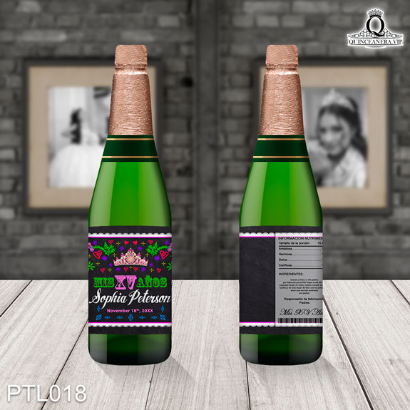 Invitaciones de Quinceañera de Fiesta y Coronas PTL018 - PTL018