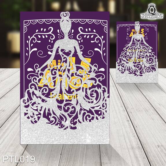 Invitaciones de Quinceañera diseño Papel Picado PTL019 - PTL019