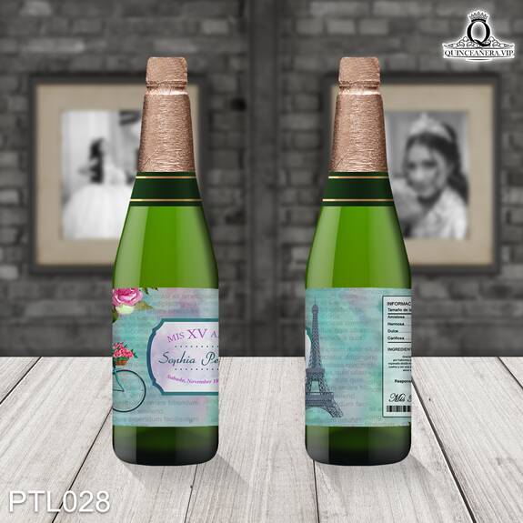 Invitaciones de Quinceañera de Torre Paris Bicicleta PTL028 - PTL028