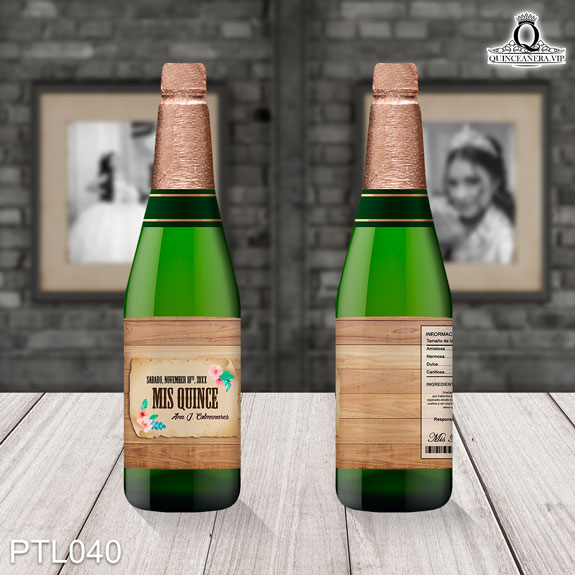 Invitaciones de Quinceañera de Vaqueras madera vieja PTL040 - PTL040