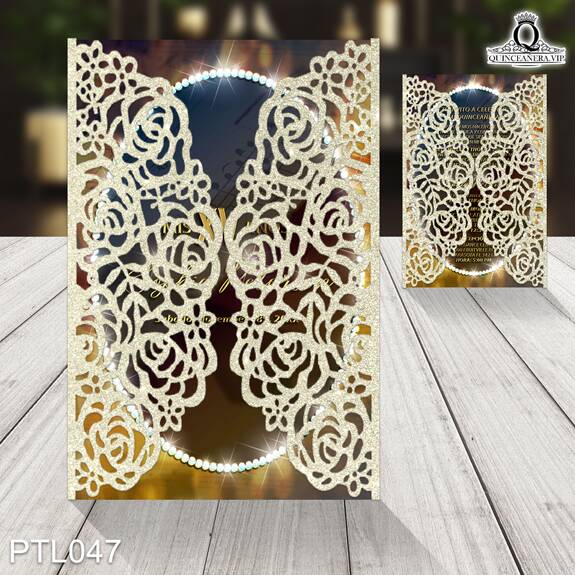 Invitaciones de Quinceañera de Musical Notas musicales PTL047 - PTL047