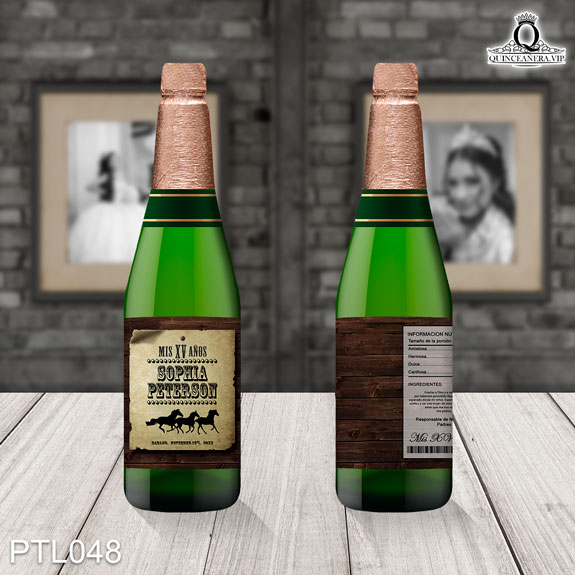 Invitaciones de Quinceañera de Vaqueras Caballos PTL048 - PTL048