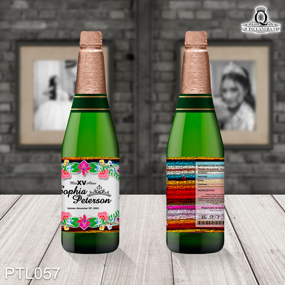 Invitaciones de Quinceañera de Zarape Mexicano PTL057 - PTL057