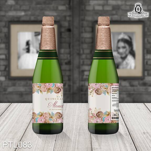 Invitaciones de Quinceañera de Flores Estilizadas  PTL083 - PTL083