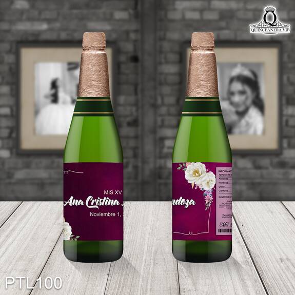 Invitaciones de Quinceañera de Flores Ornamentos PTL100 - PTL100