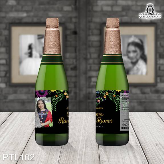 Invitaciones de Quinceañera de Fiesta Mexicana Flores PTL102 - PTL102