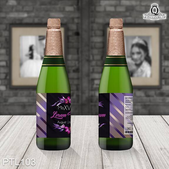 Invitaciones de Quinceañera de Glamurosa flores PTL103 - PTL103