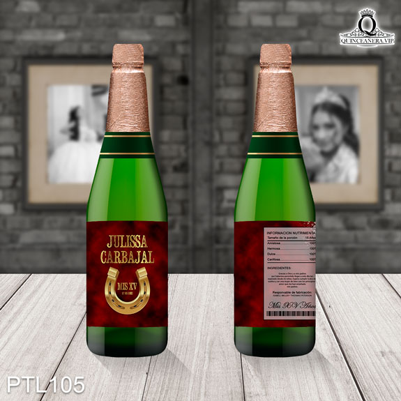 Invitaciones de Quinceañera de Vaqueras herradura PTL105 - PTL105