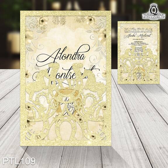 Invitaciones de Quinceañera de Vaqueras herraduras PTL109 - PTL109