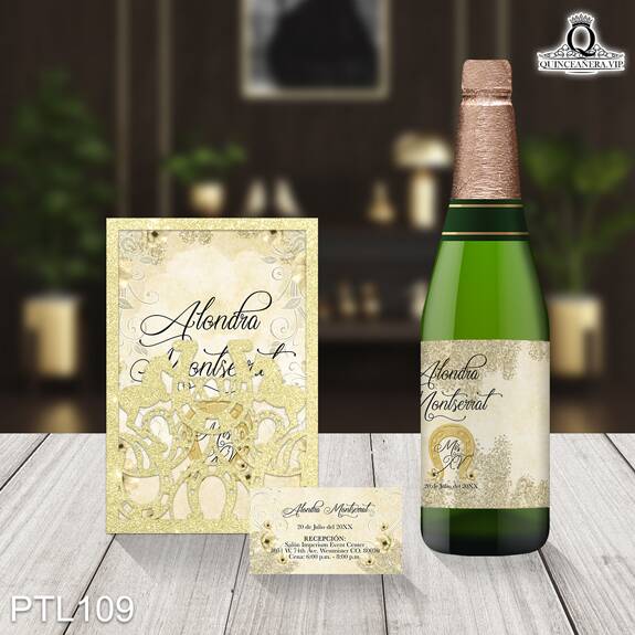 Invitaciones de Quinceañera de Vaqueras herraduras PTL109 - PTL109