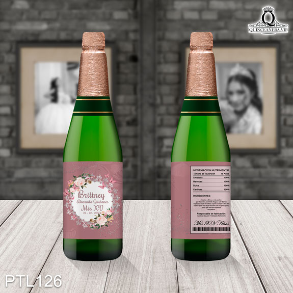 Invitaciones de Quinceañera de Mariposas Flores PTL126 - PTL126