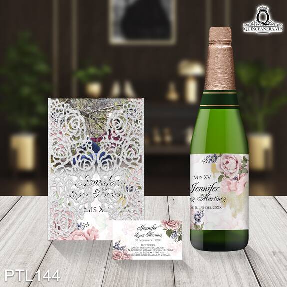 Invitaciones de Quinceañera de Bouquet Floral PTL144 - PTL144