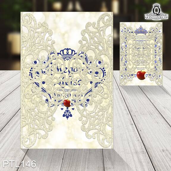 Invitaciones de Quinceañera de Realeza Coronas PTL146 - PTL146