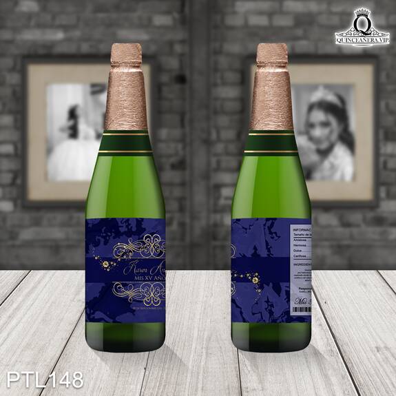 Invitaciones de Quinceañera de Glamurosa glitter PTL148 - PTL148