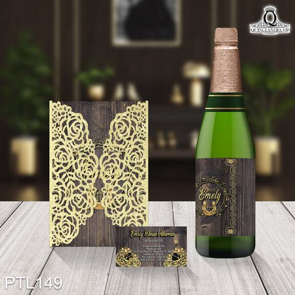 Invitaciones de Quinceañera de Charra Herradura PTL149 - PTL149