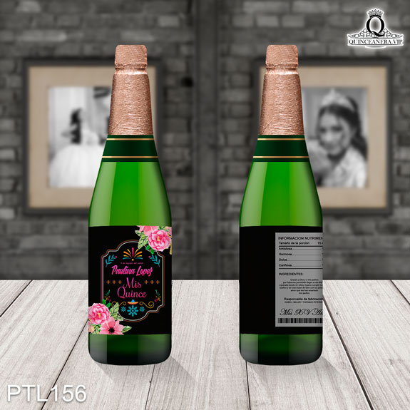 Invitaciones de Quinceañera Estilo Mexicano y Flores PTL156 - PTL156