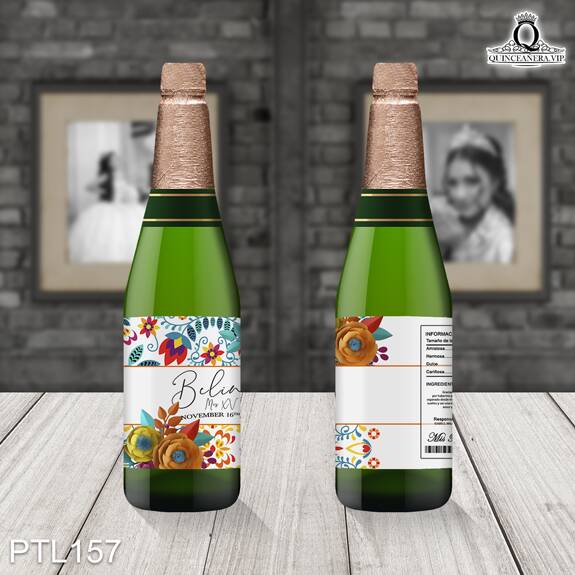 Invitaciones de Quinceañera de Flores Estilo Mexicano PTL157 - PTL157