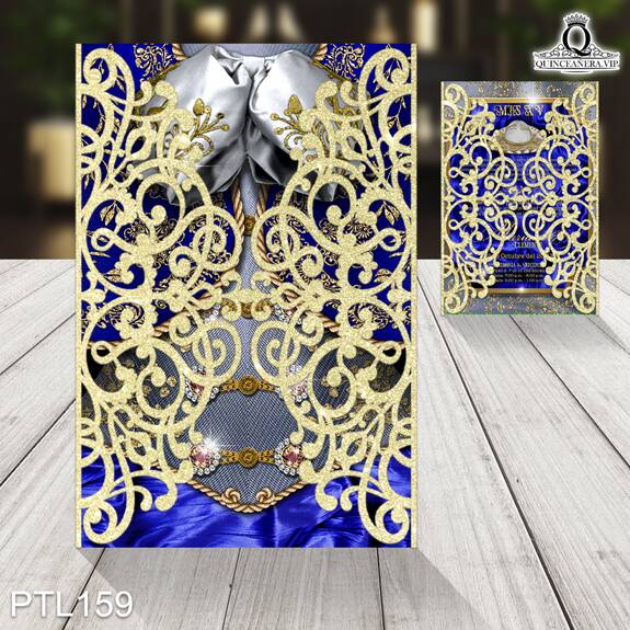 Invitaciones de Quinceañera de Vestido Charro PTL159 - PTL159