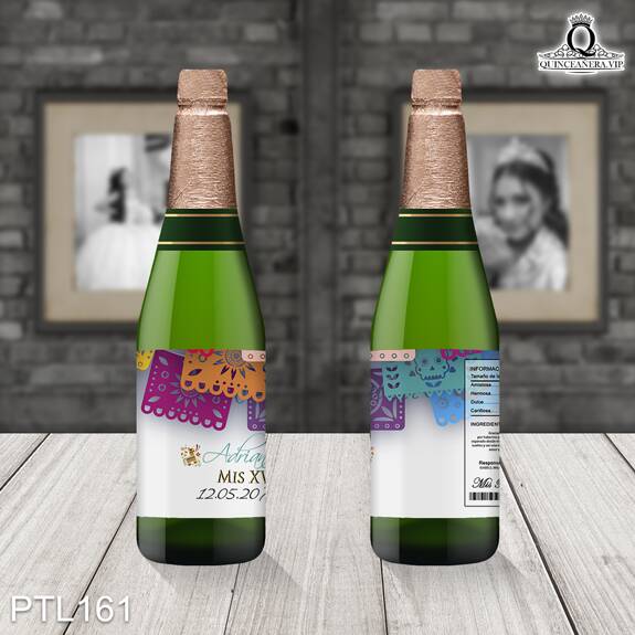 Invitaciones de Quinceañera de Zarape y papel picado PTL161 - PTL161