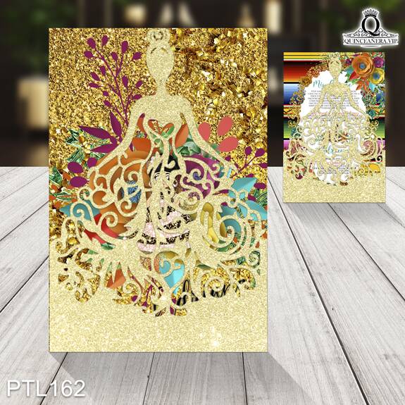 Invitaciones de Quinceañera mona charra PTL162 - PTL162