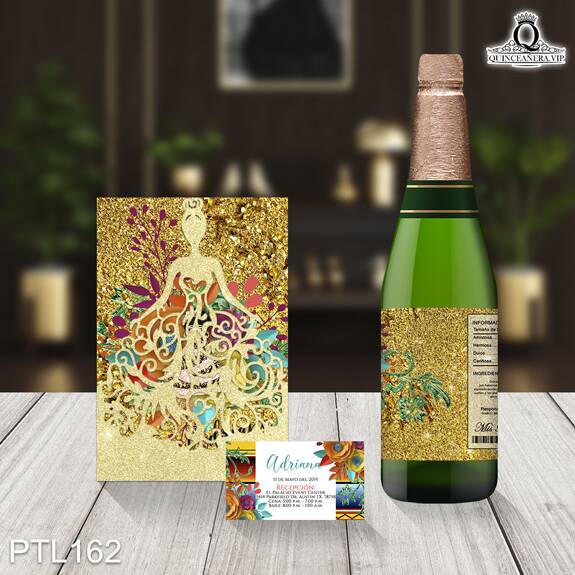 Invitaciones de Quinceañera mona charra PTL162 - PTL162