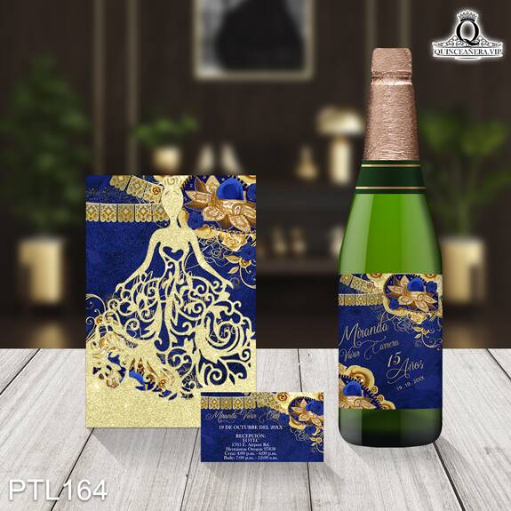 Invitaciones de Quinceañera Charra Papel Picado PTL164 - PTL164