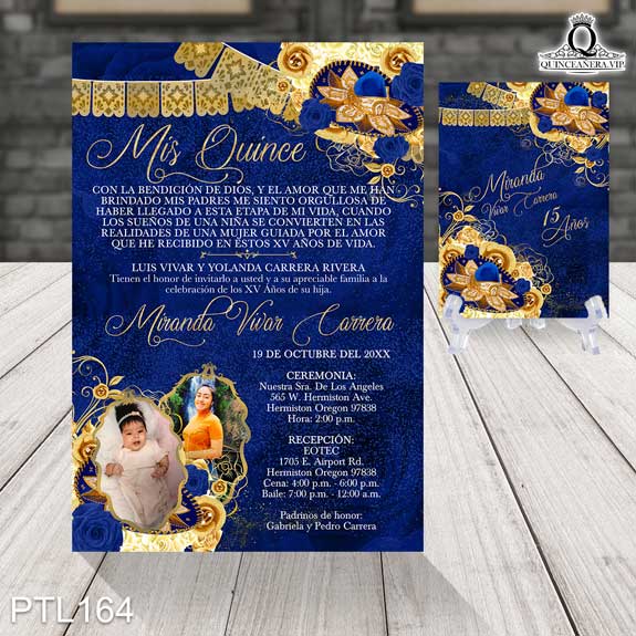 Invitaciones de Quinceañera Charra Papel Picado PTL164 - PTL164
