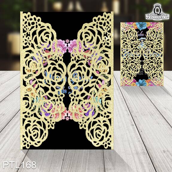 Invitaciones de Quinceañera de Colores Fiesta Mexicana PTL168 - PTL168