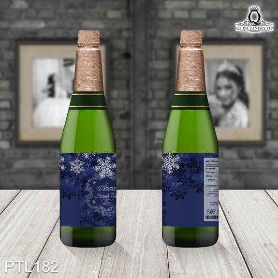 Invitaciones de Quinceañera de Copos de Nieve Emblema PTL182 - PTL182