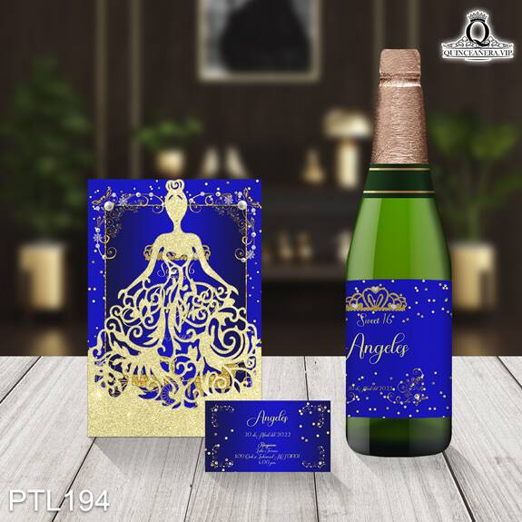 Invitaciones de Quinceañera de Realeza carruaje PTL194 - PTL194