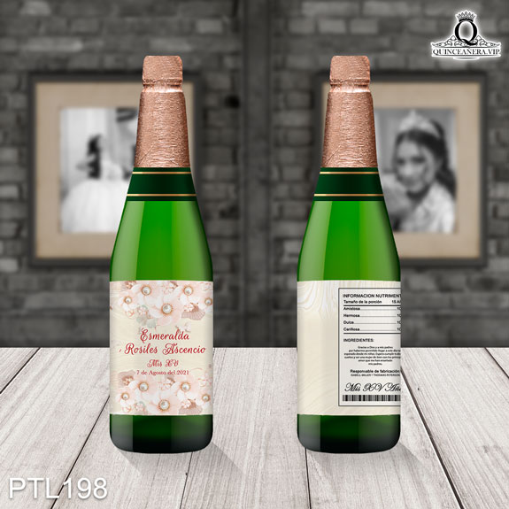 Invitaciones de Quinceañera de Perlas Flores PTL198 - PTL198