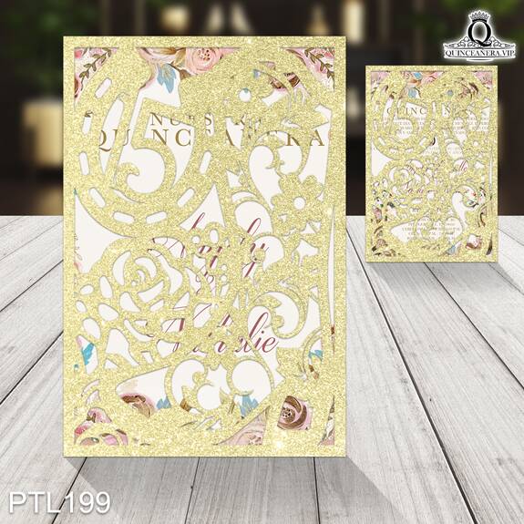 Invitaciones de Quinceañera de Vaqueras botas vaqueras PTL199 - PTL199