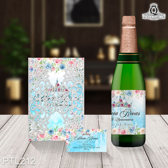 Invitaciones de Quinceañera de la Princesa Aurora - PTL212