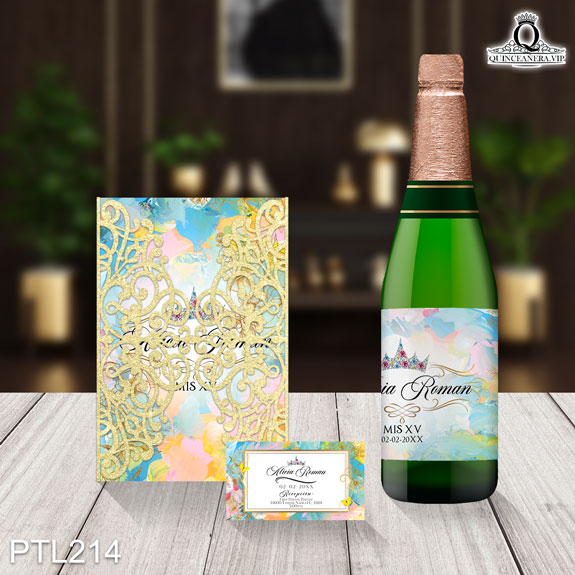 Invitaciones de Quinceañera de la Bella Durmiente - PTL214