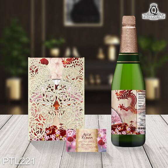 Invitaciones de Quinceañera de la Princesa Mulán - PTL221