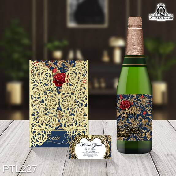 Invitaciones del Espejo de la Bella y la Bestia - PTL227