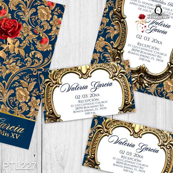Invitaciones del Espejo de la Bella y la Bestia - PTL227