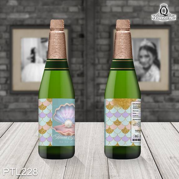 Invitaciones de xv años de la Sirenita - PTL228