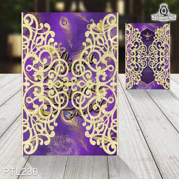 Invitaciones de Quinceañera de Jasmín - PTL230