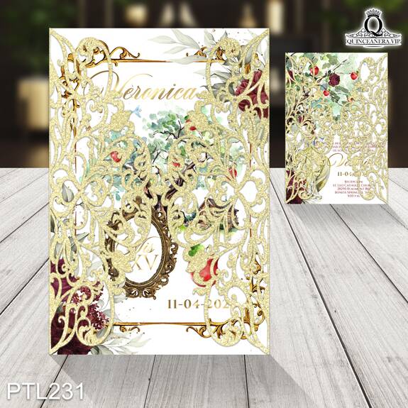 Invitaciones de Quinceañera de la Princesa Blanca Nieves - PTL231