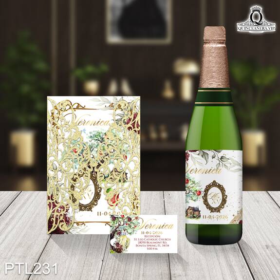 Invitaciones de Quinceañera de la Princesa Blanca Nieves - PTL231