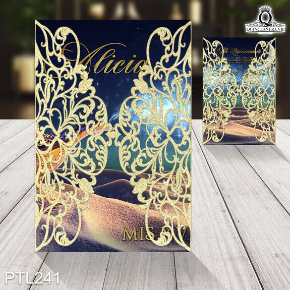 Invitaciones de la Princesa de Aladdin - PTL241