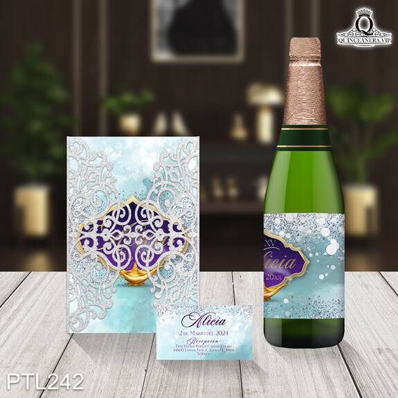 Invitaciones de la Princesa Jasmín de Aladdin - PTL242