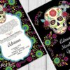 invitación mexicana día de muertos con catrina para xv anos