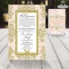 invitación con adornos