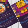 Imprenta de Invitación de Quinceañera Mexicana Moderna, con papel picado