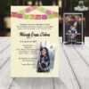 invitación con papel picado